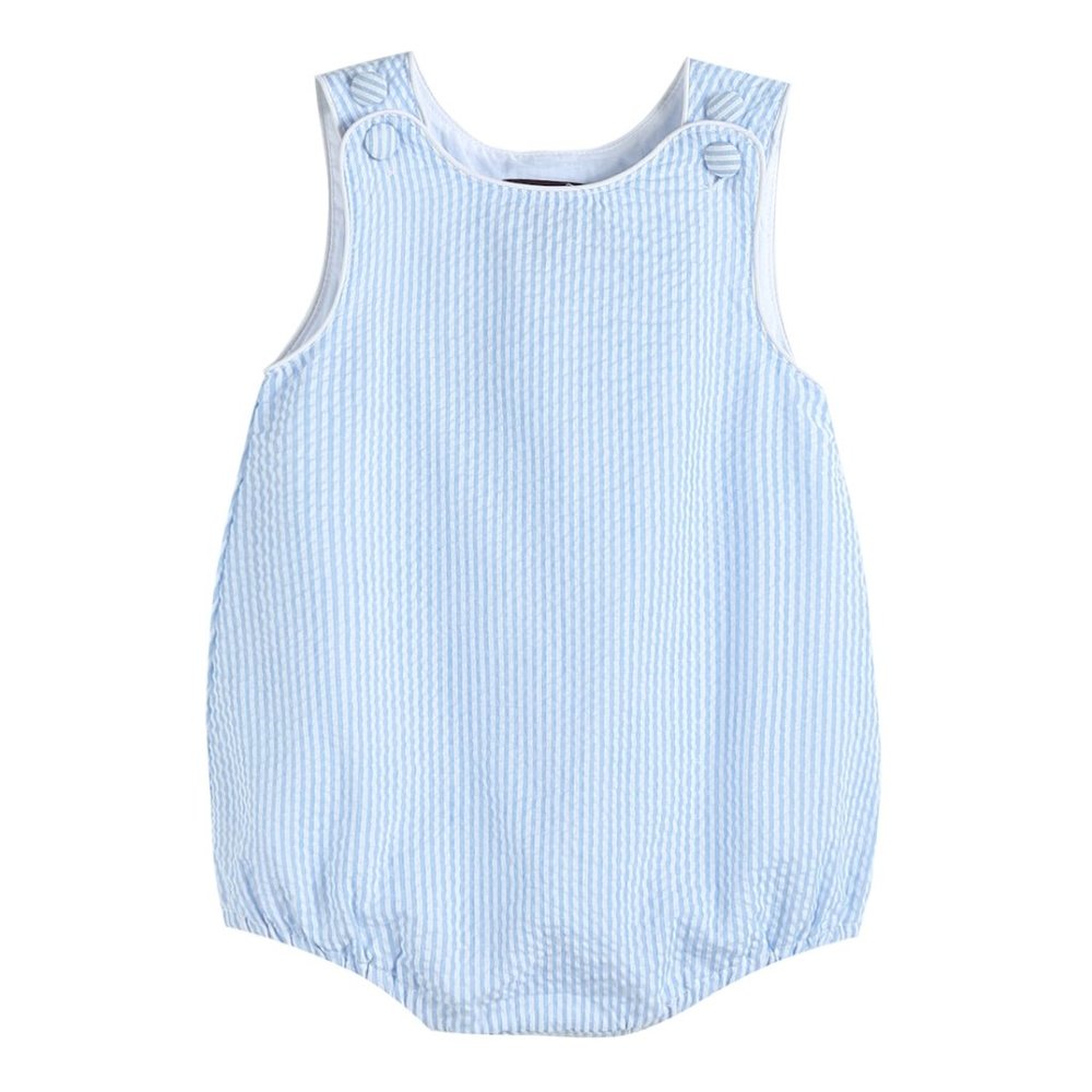 NWT Baby Boy Seersucker Bubble Romper